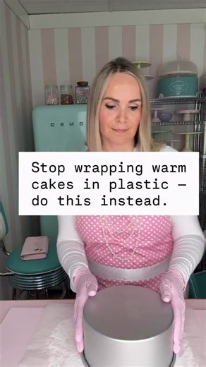 Manuela Kjeilen | Stop wrapping warm cakes in plastic. Do this instead. This is my Moist Intense Chocolate Sponge Cake, and here is why I never trap it in... | Instagram