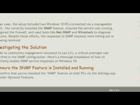 Troubleshooting Windows 10 SNMP Service Not Responding – A Simple Guide