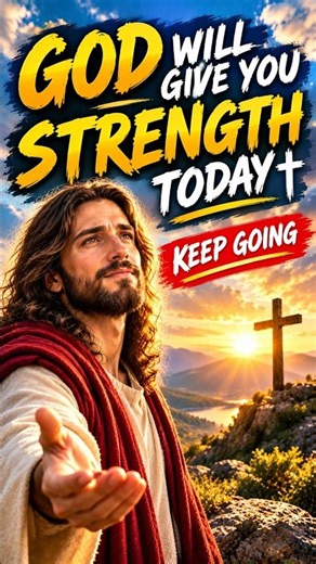 God Will Give You Strength Today ✝️ | Keep Going #Jesus #ChristianShorts