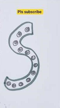 Amazing Doodle Art Letter S Easy Drawing Tutorial/shorts/How to Draw Doodle Art S Step byStep/doodle