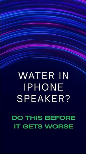 Water in iPhone Speaker? Do This Before It Gets Worse