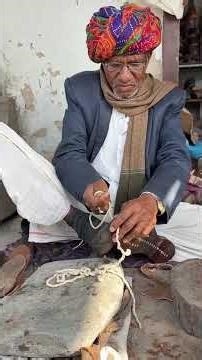 The Talent Of An 90 Year Old Man Is To Create An Amazing Object From Original Leather. 😱 asmr