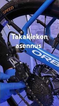 Takakiekon asennus ketjuvaihteiseen pyörään