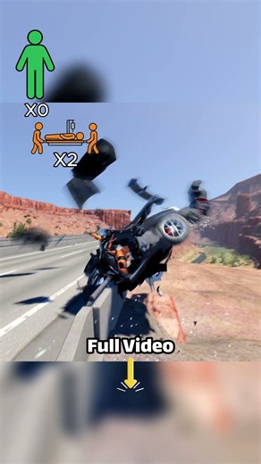 BeamNG.drive Realistic High-Speed Car Crashes #49