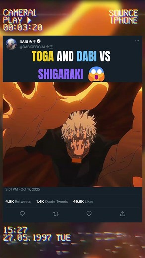 TOGA AND DABI VS SHIGARAKI 😱 | #animeedit #myheroacademia #anime