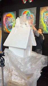 Come with me to paint my Snoops! The creators of Snoopy recently commissioned me to paint my gorgeous golden floral design onto this Snoopy sculpture! 📍 You can currently find my Snoops installed into Fleet Street in London, along side many other amazing sculptures too! #snoopyinthecity #snoopy #snoopypainting | Becky Smith Art