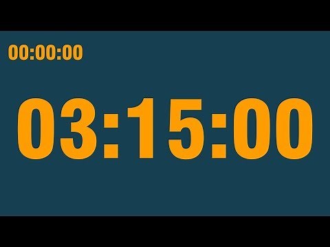 3 hour 15 minute timer (with end alarm, time elapsed and progress bar)