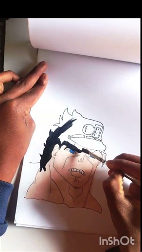 i draw jojo,s art style with paint colours