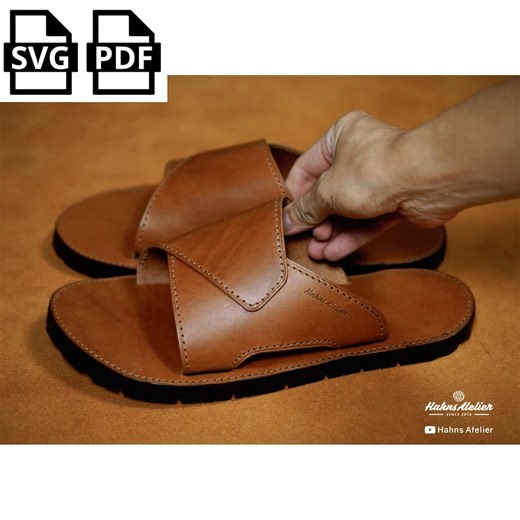 DIY Leather Sandals PDF Pattern: Craft Template - Etsy