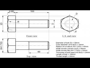 HEXAGONAL HEADED BOLT