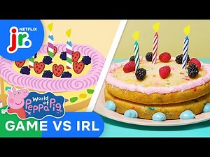 Bake a Cake with Peppa! 🎂 Game VS Real Life | World of Peppa Pig | Netflix Jr