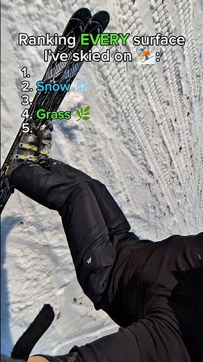 Ranking every surface I've skied on ⛷️ #ski #skiing #snowboarding