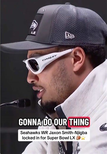 Seahawks WR Jaxon Smith-Njigba locked in for Super Bowl LX 🏈⭐