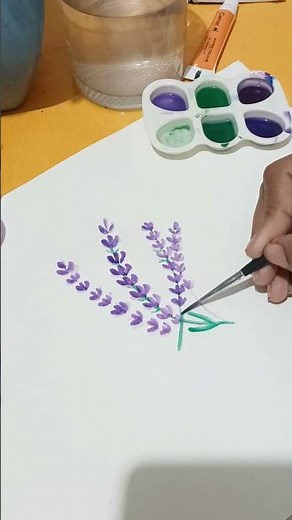 lavender flower tutorial 🪻#art #drawing #painting