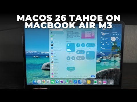 macOS 26 on MacBook Air M3 – Performance, Features & First Impressions!
