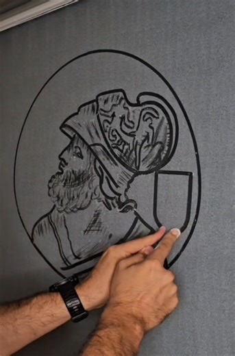 Ajax Amsterdam logo two hands drawing #ajax #ajaxamsterdam #eredivisie #twohandsdrawing #amsterdam