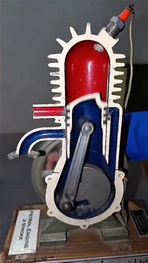 How a Two-Stroke Petrol Engine Works #gmautofix #twostroke #petrolengine #icengine #engine #piston