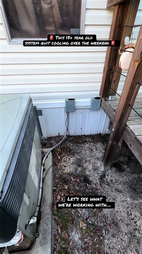 15 year old system with a failed TXV froze up and took the whole unit down. At that age, replacement made more sense than repair. Clean install, sealed taps, proper wiring — back up and running the right way. DM if you need a replacement done right.#hvac #homeimprovement #foryoupage #viral #skilledtrades