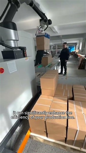 Automatic Collaborative Palletizing Robot cranks out 8-12 cycles/min