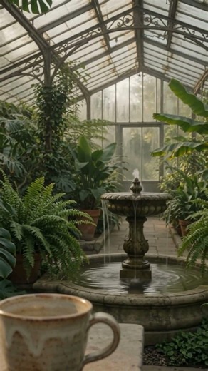 Secret Garden Café Ambience 🌿 Peaceful Jazz & Nature Sounds (3 Hours / No Ads)