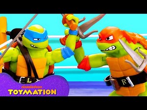 TMNT Toys Fight Night Pizza Party! ⚔️ | Toymation