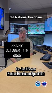 NHC Tropical Weather Outlook (Friday, October 17, 2025) NHC Senior Hurricane Specialist Jack Beven and Meteorologist Matt Onderlinde discuss the development potential of a tropical wave that is expected to move into the Caribbean Sea early next week. Be sure to visit hurricanes.gov for the latest tropical weather info. | NOAA NWS National Hurricane Center