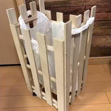 百均すのこで、ゴミ箱DIY