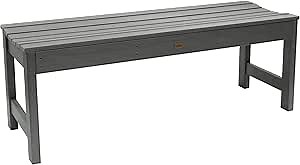 Highwood Lehigh Backless Bench, 4 Feet, Coastal Teak