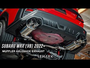 REMARK Subaru WRX (VB) 2022+ - Muffler Version Axleback Exhaust
