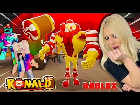 ΜΑΣ ΚΥΝΗΓΑΕΙ Ο ΠΙΟ ΤΡΟΜΑΚΤΙΚΟΣ ΚΛΟΟΥΝ RONALD ROBLOX LET'S PLAY KRISTINA ‪@FamousGamesToli‬
