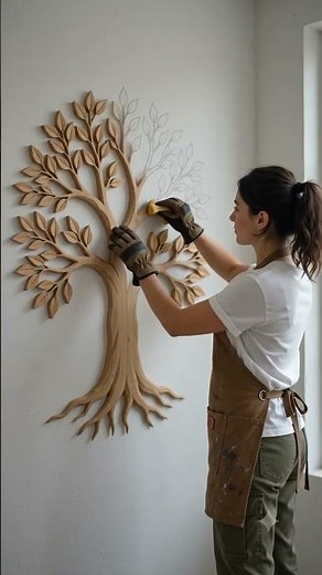 Transform a Blank Wall into a Glowing Tree of Life#treeoflife #woodenwallart
