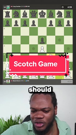 Scotch game - #chess #chesscom #chesstips #chesstricks | Chess Game