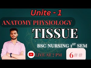 Tissue Structure & Function 🔬 | Anatomy & Physiology Unit 1 | BSc Nursing 1st Year | GNM | Nursing