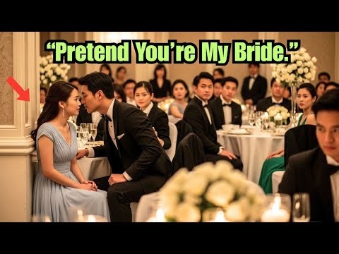 She Sat Alone at the Wedding—Until a Stranger Whispered, “Pretend You’re My Bride.b48