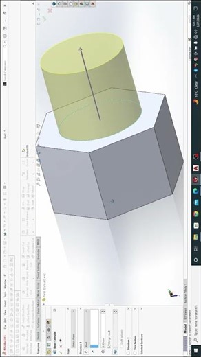 BOULT DESIGN IN SOOLIDWORKS #3dmodeling #desksetup #cad #caddesign #solidworks #cadtutorials