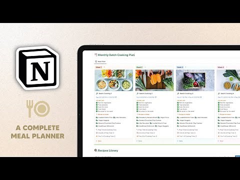 Simplify Your Meal Planning with a Notion Meal Planner Template! 🍽️📅