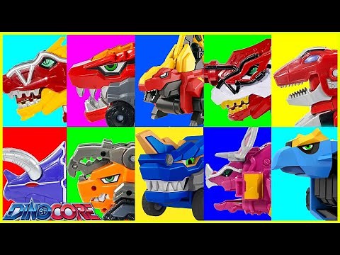 Tyrannosaurs Triceratops PowerRangers DinoCharges MegaZord DinoCore Evolution Buster Saver Transform