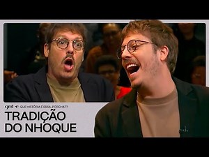 Porchat quase teve azar com o nhoque da SORTE! 😅 | Que História É Essa, Porchat? | GNT