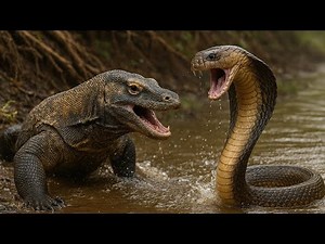 Komodo Dragon vs King Cobras: The Ultimate Battle for Survival! 🐍