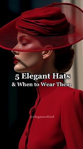 49K views · 798 reactions | 5 types of elegant hats and when to wear...