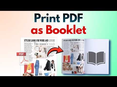 How to Print Your PDF as A Booklet (Step-by-Step Tutorial) | No Adobe Acrobat Pro