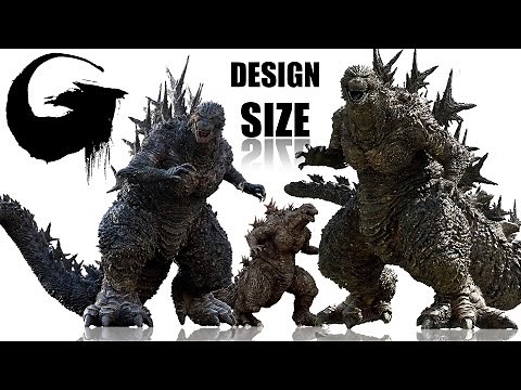 SIZE + DESIGN of The New Godzilla Minus One || Comparison vs Other Godzillas