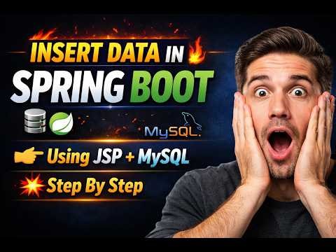Insert Data in Spring Boot Using JSP | Spring Boot + JSP Form Submit Example | Save Data to Database