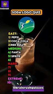 Soda Logo Quiz: Can You Name All 10 Soda Logos? #QuizTime