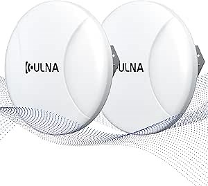 2.4GHz & 5.8GHz Point to Point Wireless Bridge, ULNA Outdoor WiFi Bridge PTP/PTMP CPE with 1000Mbps Ethernet Port,15dBi Antenna, 3.1Miles Long Range WiFi Bridge Extender to Outbuildings, 24V PoE