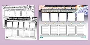 KS1 Space Travel Sequencing Worksheet