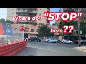 How to Deal with a "Stop Sign" with "No Lines" ??