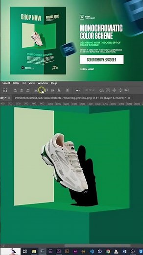 Design a Sleek Monochromatic Flyer in Photoshop.