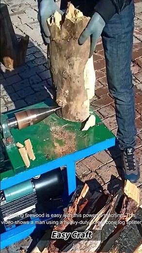 Effortless Screw Cone Log Splitter 🪵💪