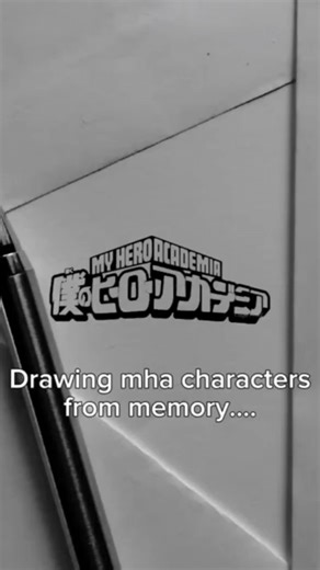Drawing mha characters from memory..#art #shorts #anime #myheroacademia #deku #drawing #manga